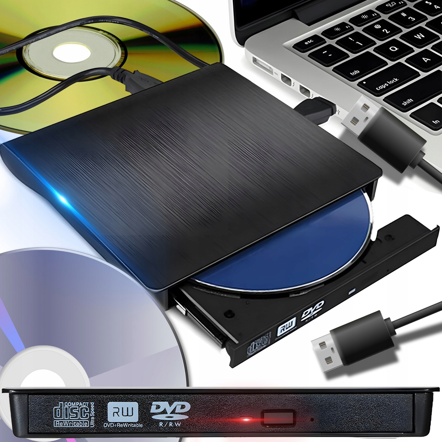 Externá jednotka Retoo Recorder CD Recorder (kombo s DVD).